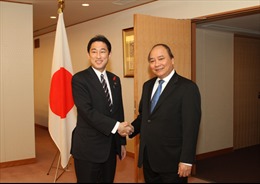 Phó Thủ tướng Nguyễn Xuân Phúc chào xã giao Thủ tướng Nhật Bản 
